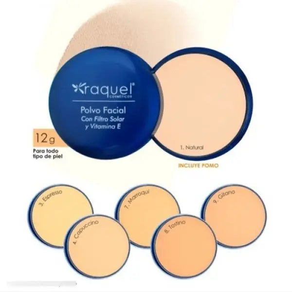 Polvo compacto filtro solar Raquel