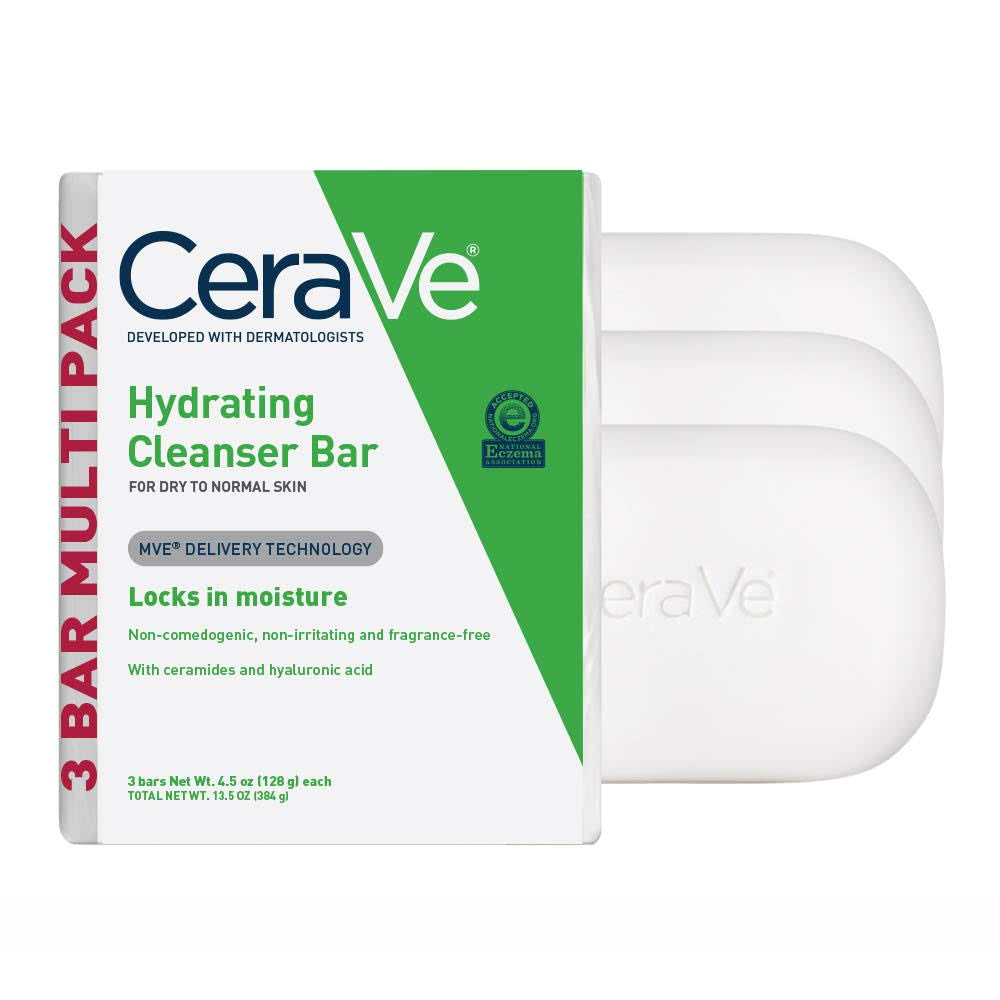 Hydrating cleanser bar - 3 bar multipack - paquete del 3 jabones en barra