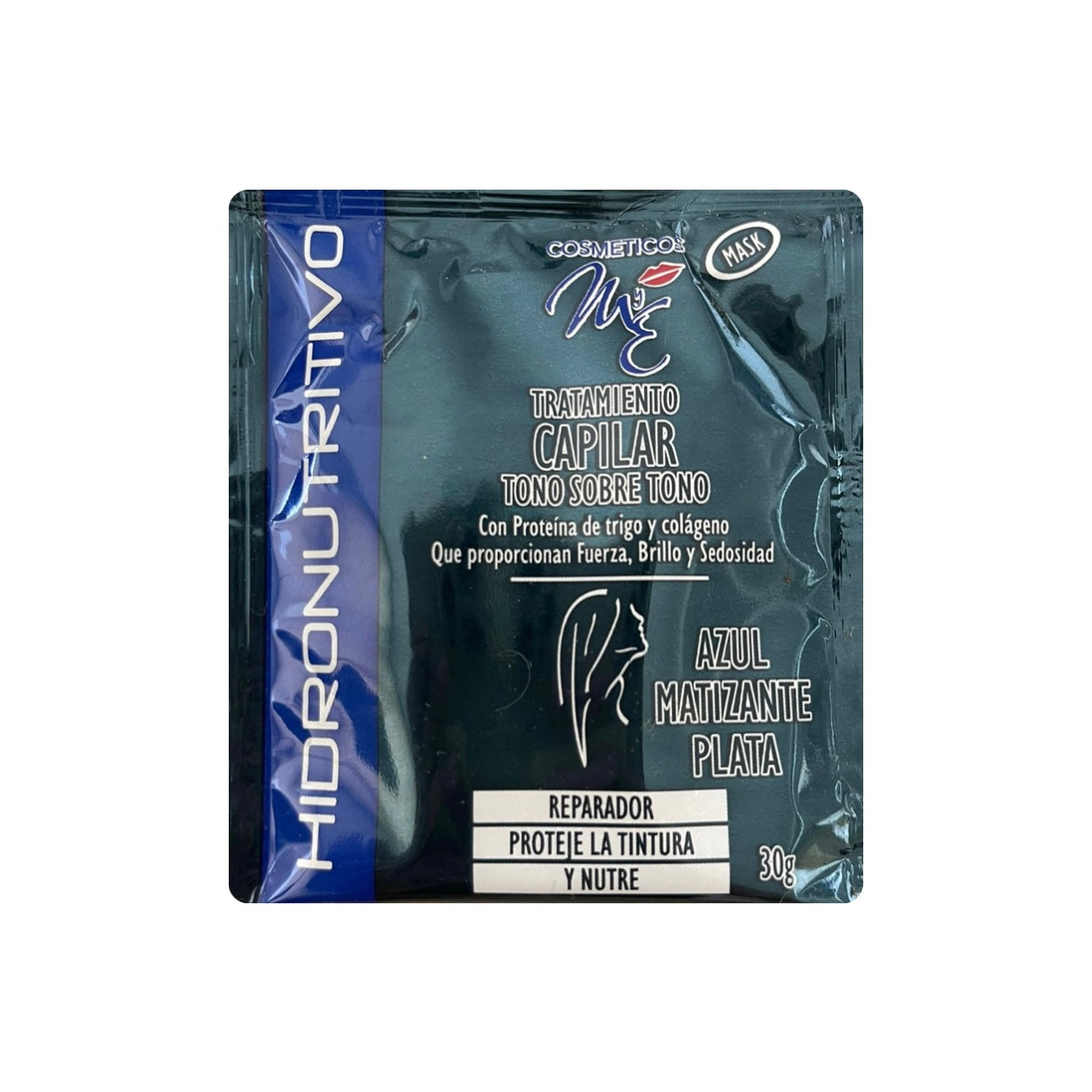 Matizante capilar hidronutritivo azul plata tono sobre tono 30 g