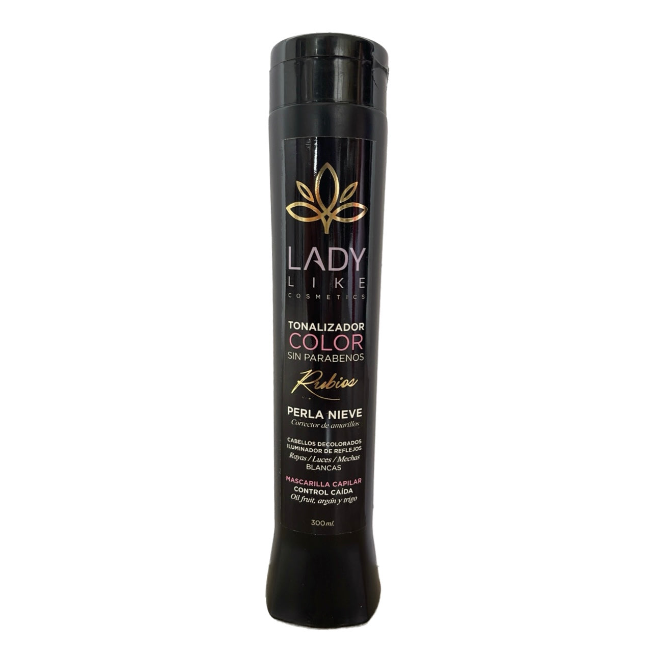 Lady like tonalizador color sin parabenos rubios perla nieve 300ml
