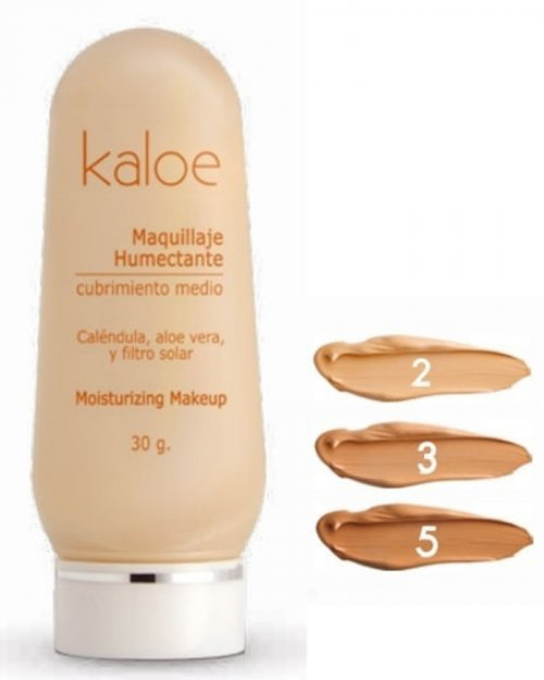 Base Kaloe maquillaje humectante filtro solar