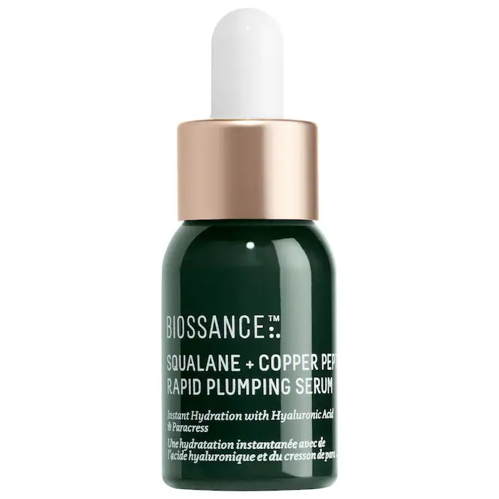 Biossance- Squalane + Copper Peptide Rapid Plumping Serum trial size - 12 ml