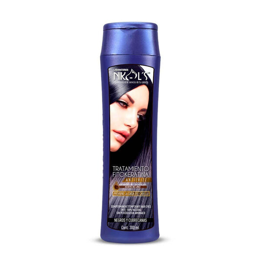 Matizante tratamiento fitokeratina -negro y cubre canas - Nikols 300 ml
