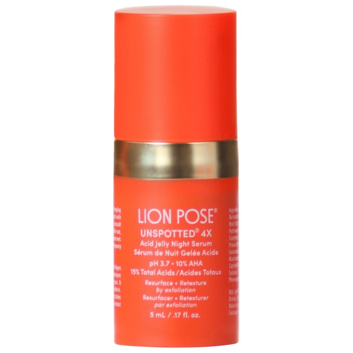 Lion Pose- Unspotted Serum-10% AHA- 5 ml- Travel size
