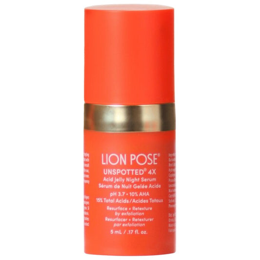 Lion Pose- Unspotted Serum-10% AHA- 5 ml- Travel size
