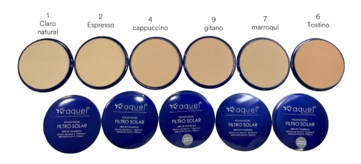 Polvo compacto Raquel Con Filtro Solar