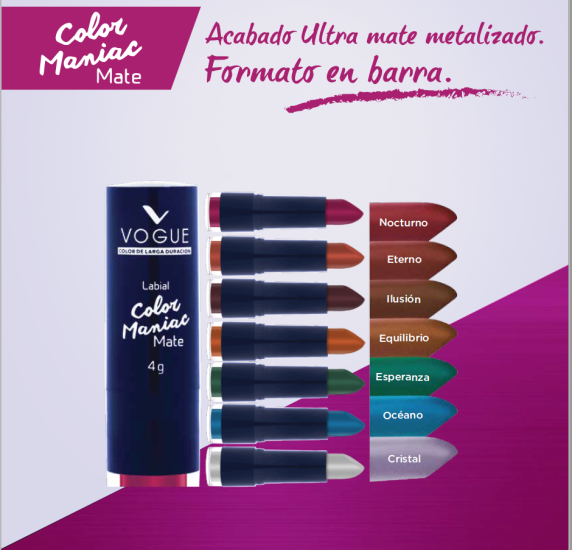 Labial Vogue Color Maniac Mate
